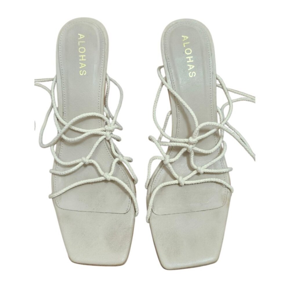 Alohas lace up sandals Size EU 39/US 8.5 - Picture 4 of 11